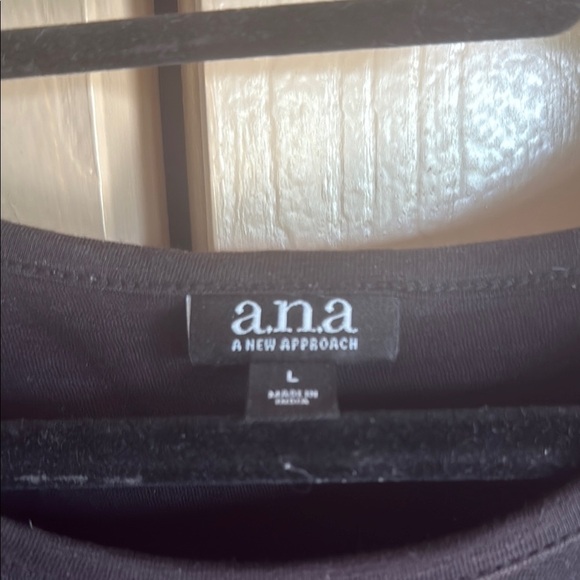 a.n.a Black Flutter Sleeve Boxy Blouse - Picture 3 of 5